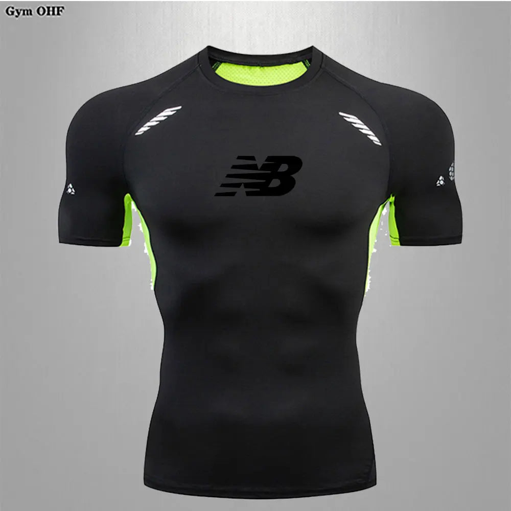 Men's Running Training Sportswear Cycling Slow Running Quick Drying Fitness Clothes Sanda Fitness Exercise Tight Fitting Clothes