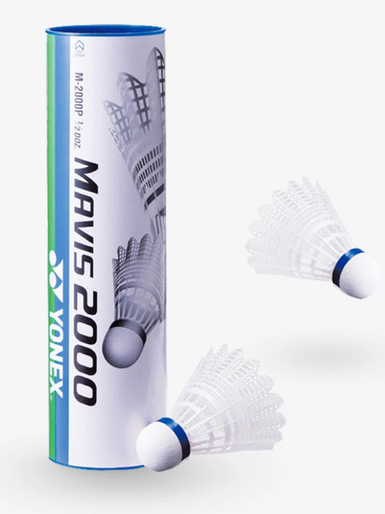 Yonex Mavis Badminton Shuttlecocks: Durable Nylon Balls for Training & Tournaments (6PCS)