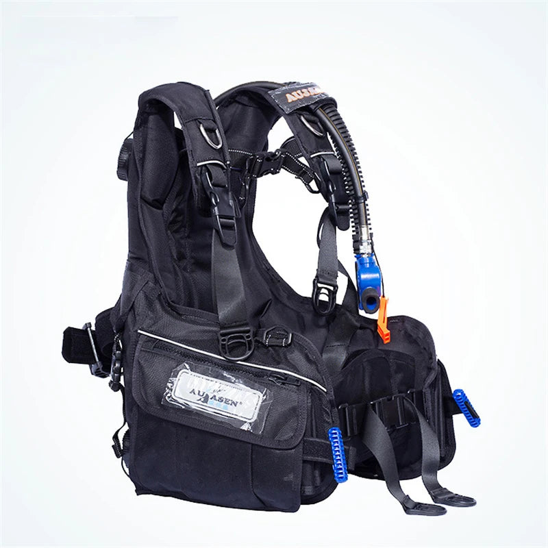 🌊 Diving Buoyancy Compensator - Scuba Front Adjustable BCD Wetsuit Vest with Quick-Release Weight Integrated Pocket for Spearfishing