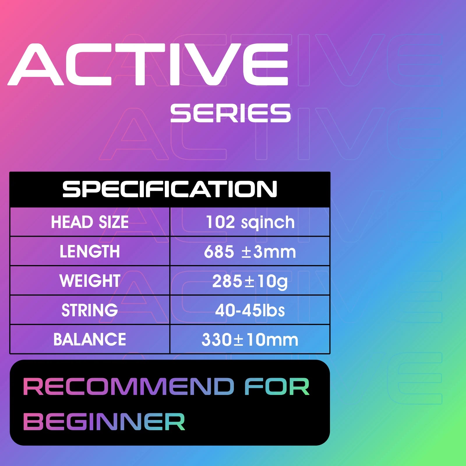 AMA SPORT 27" Tennis Racket for Men & Women Beginners