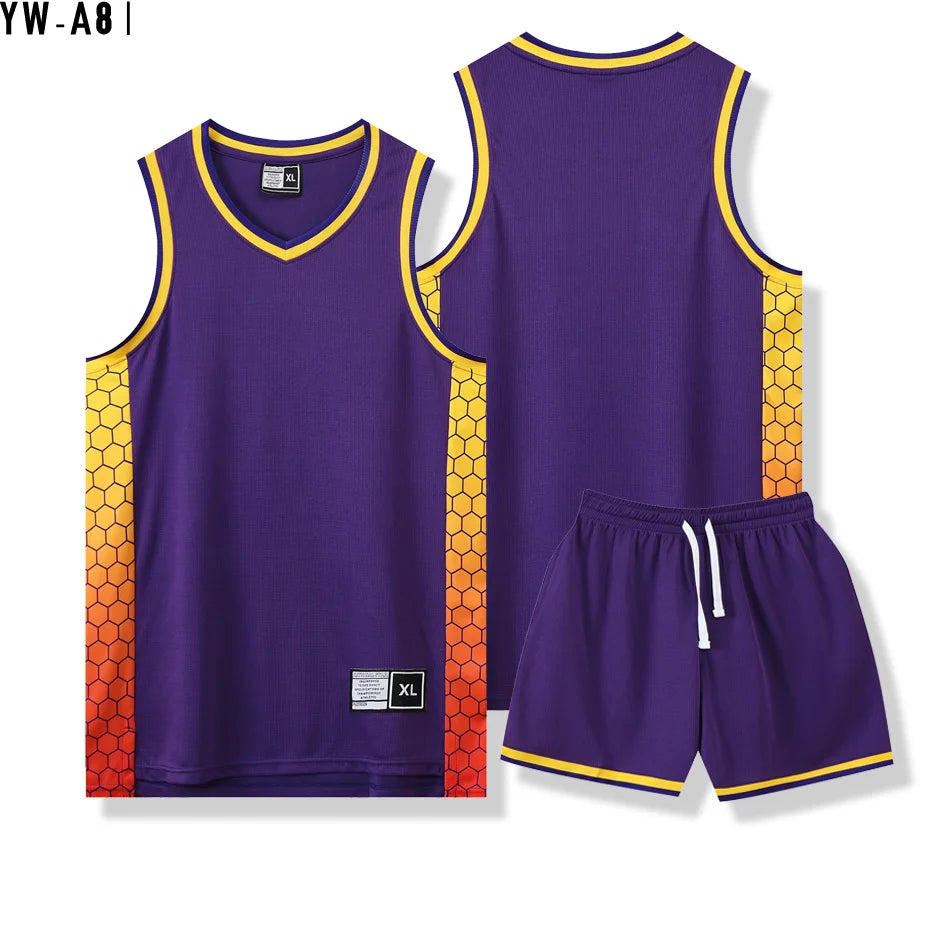 Customizable Quick-Dry Basketball Jersey for Kids & Adults – Perfect for Training and Play!