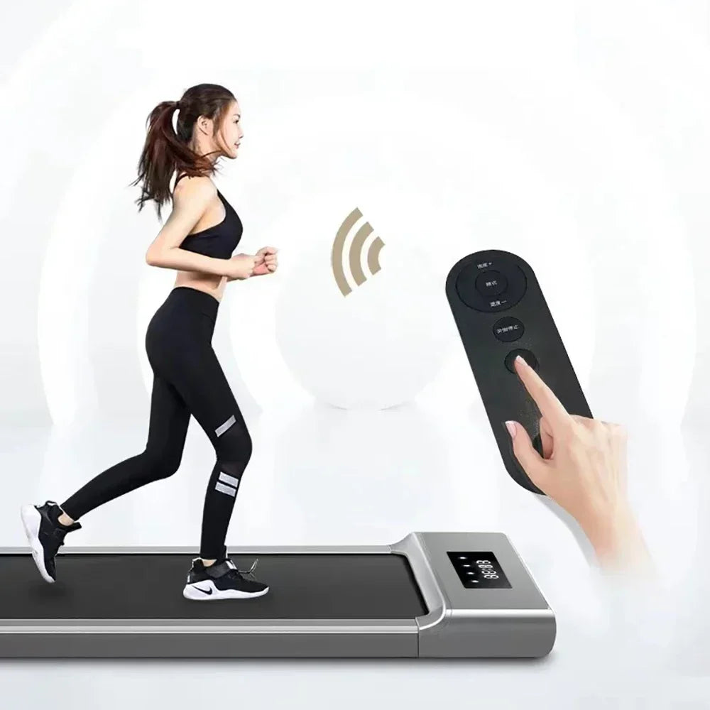 🏃‍♂️ Folding Running Treadmill – Quiet Mini Walking Pad with Wide Running Belt for Home Gym Fitness! 🏋️‍♀️