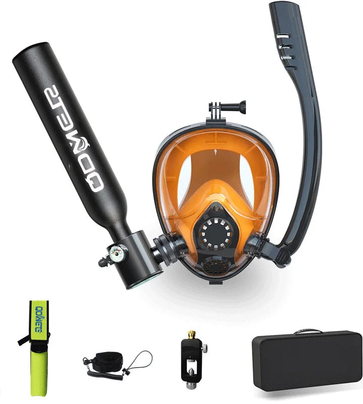0.5L Mini Scuba Diving Tank Set with Snorkel & Mask