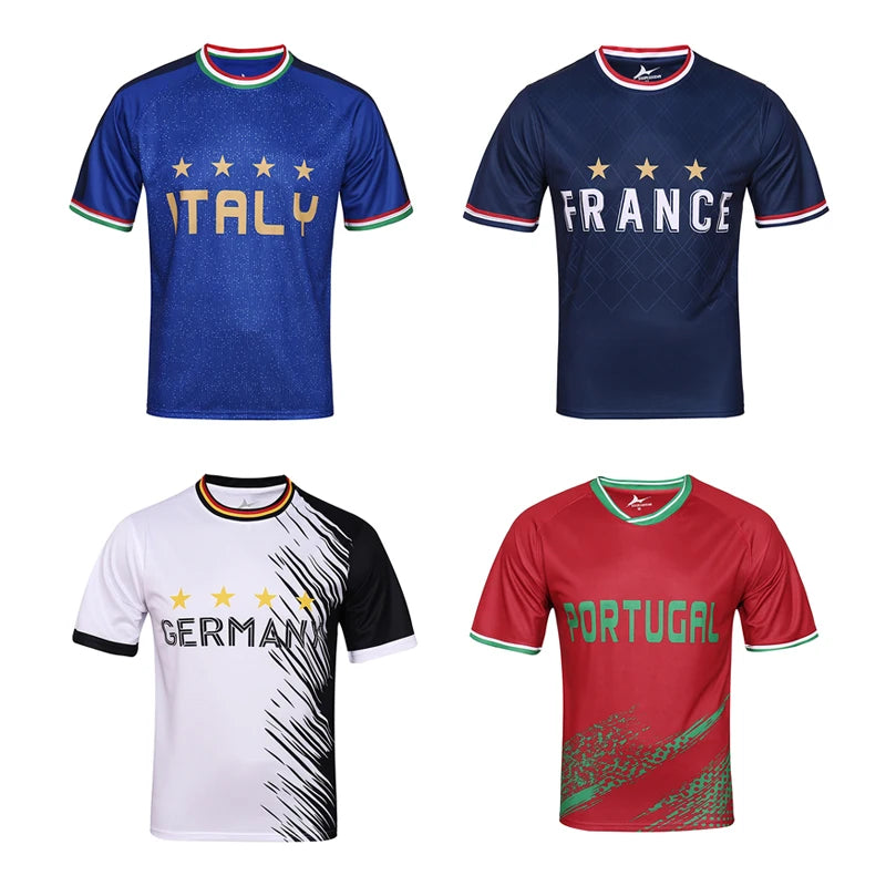 ⚽ 2024 European Cup Soccer Jerseys – Italy, France, Germany, Portugal Football Uniforms 🇮🇹🇫🇷🇩🇪🇵🇹