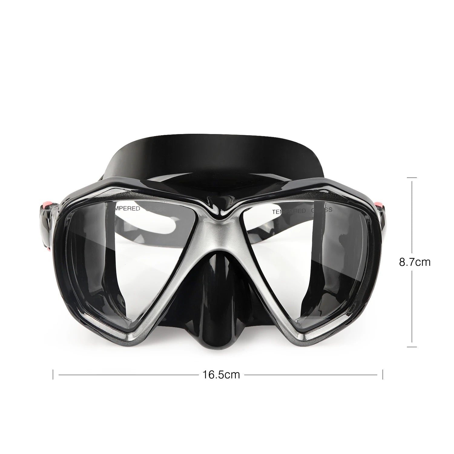 EXP VISION Dry Snorkel Set with Anti-Fog Panoramic Mask
