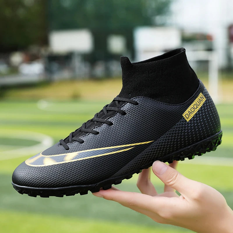 ⚽ Men's Quality Football Boots - Assassin Chuteira Campo TF/AG High Cut Soccer Shoes ⚽