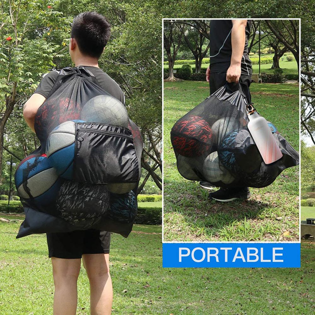 🏀 Drawstring Sports Ball Bag – Mesh Backpack for Football, Basketball, Soccer, Volleyball & Swimming Gear | Durable Ball Storage 🌟