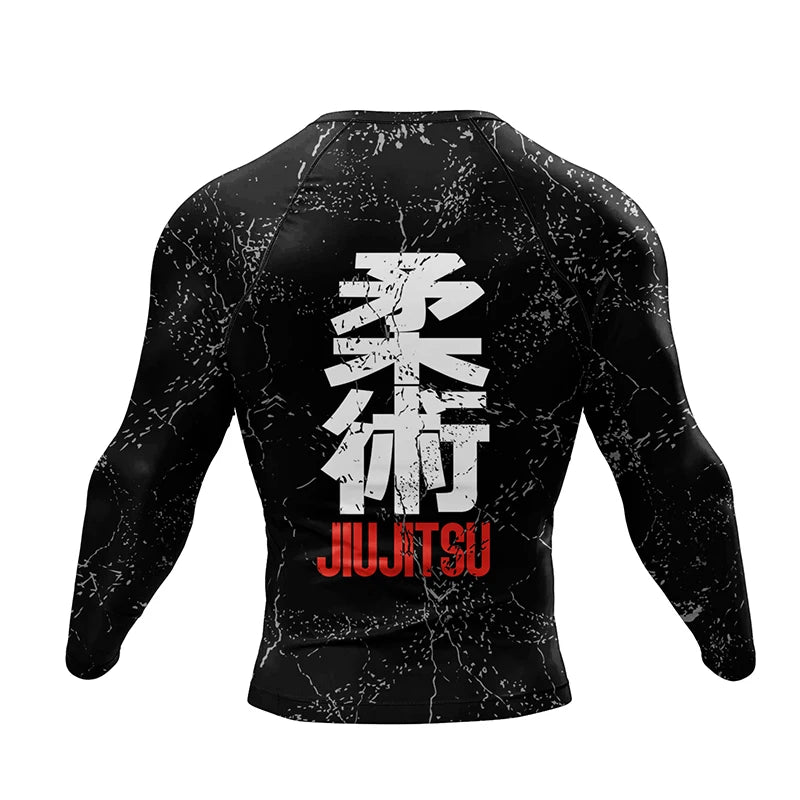 Jiu Jitsu Rashguard Set | 4-Piece MMA, Muay Thai, BJJ Sportswear | T-Shirt + Pants + Shorts