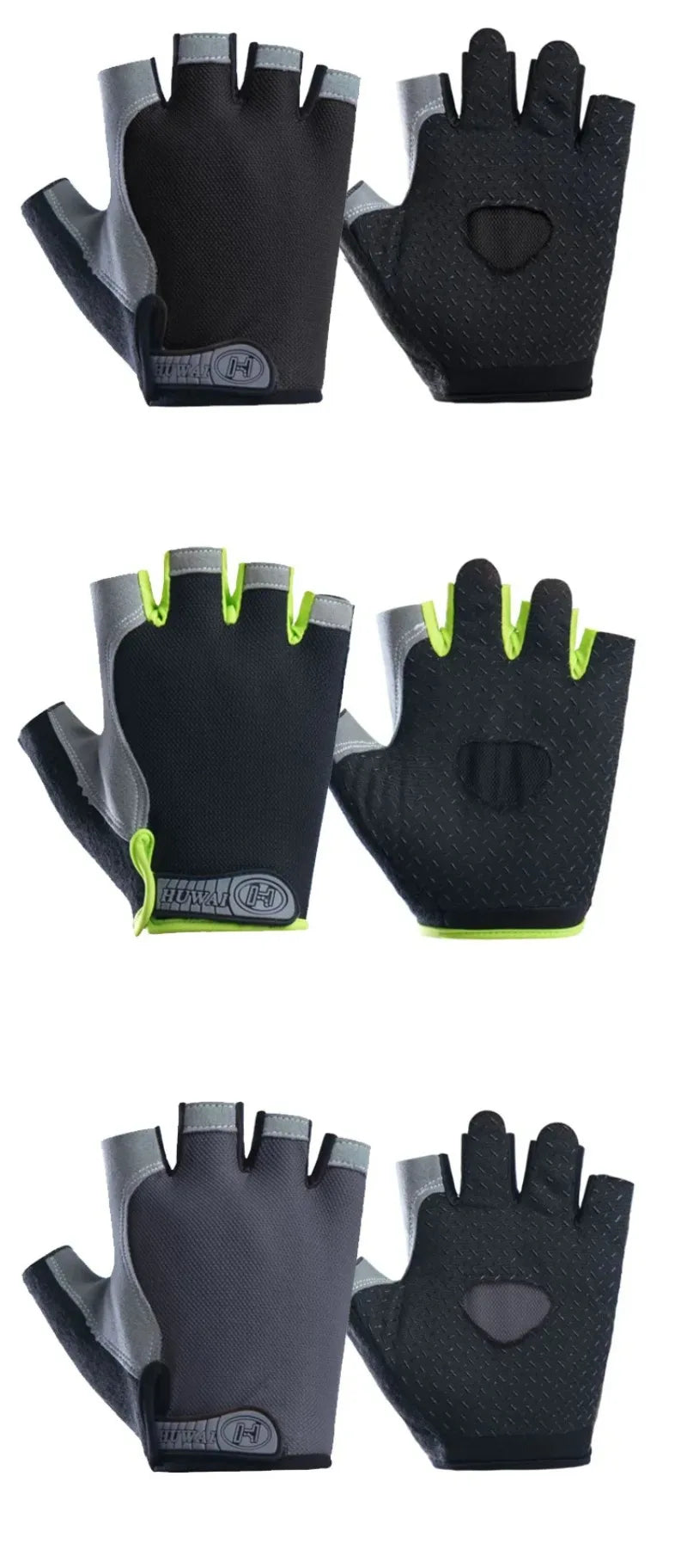 💪 Fingerless Gym Training Gloves for Men & Women – Anti-Slip Cycling, Fitness, Motorcycle, and MTB Gloves 💪