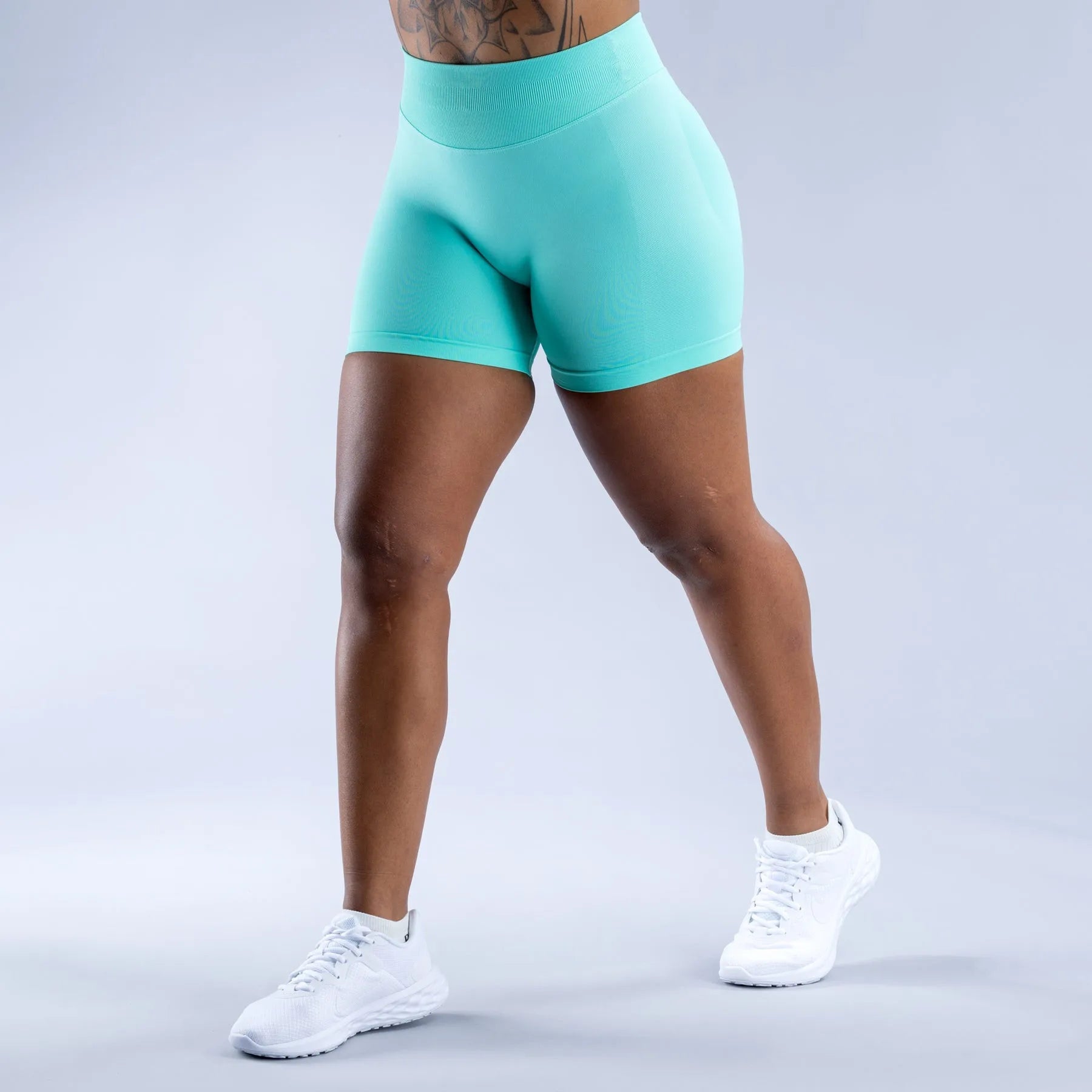 💪 Women's Gym Shorts | Ribbed Biker Shorts | Seamless Scrunch Butt Workout & Yoga Leggings