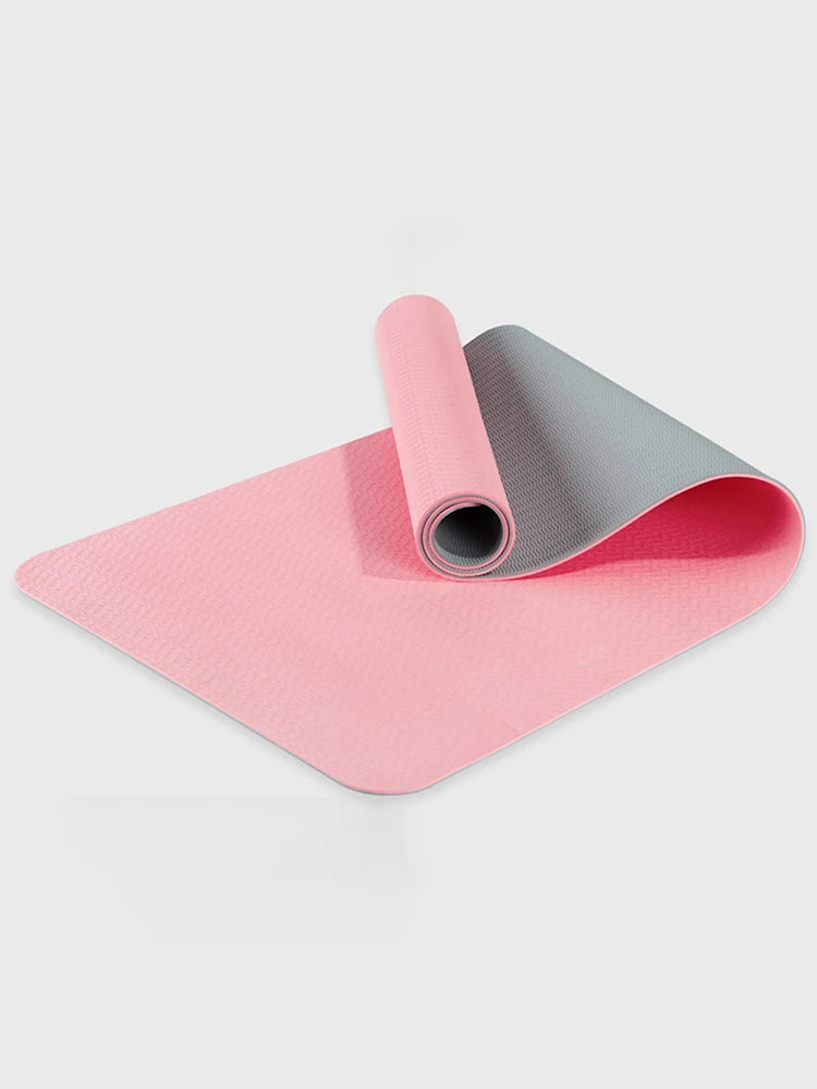 🧘 Eco-Friendly Yoga & Fitness Mat with Strap 🌿 | Non-Slip Design for Women | Perfect for Home Workouts & Pilates