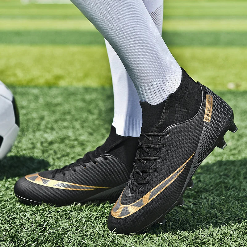 ⚽ Men's Quality Football Boots - Assassin Chuteira Campo TF/AG High Cut Soccer Shoes ⚽