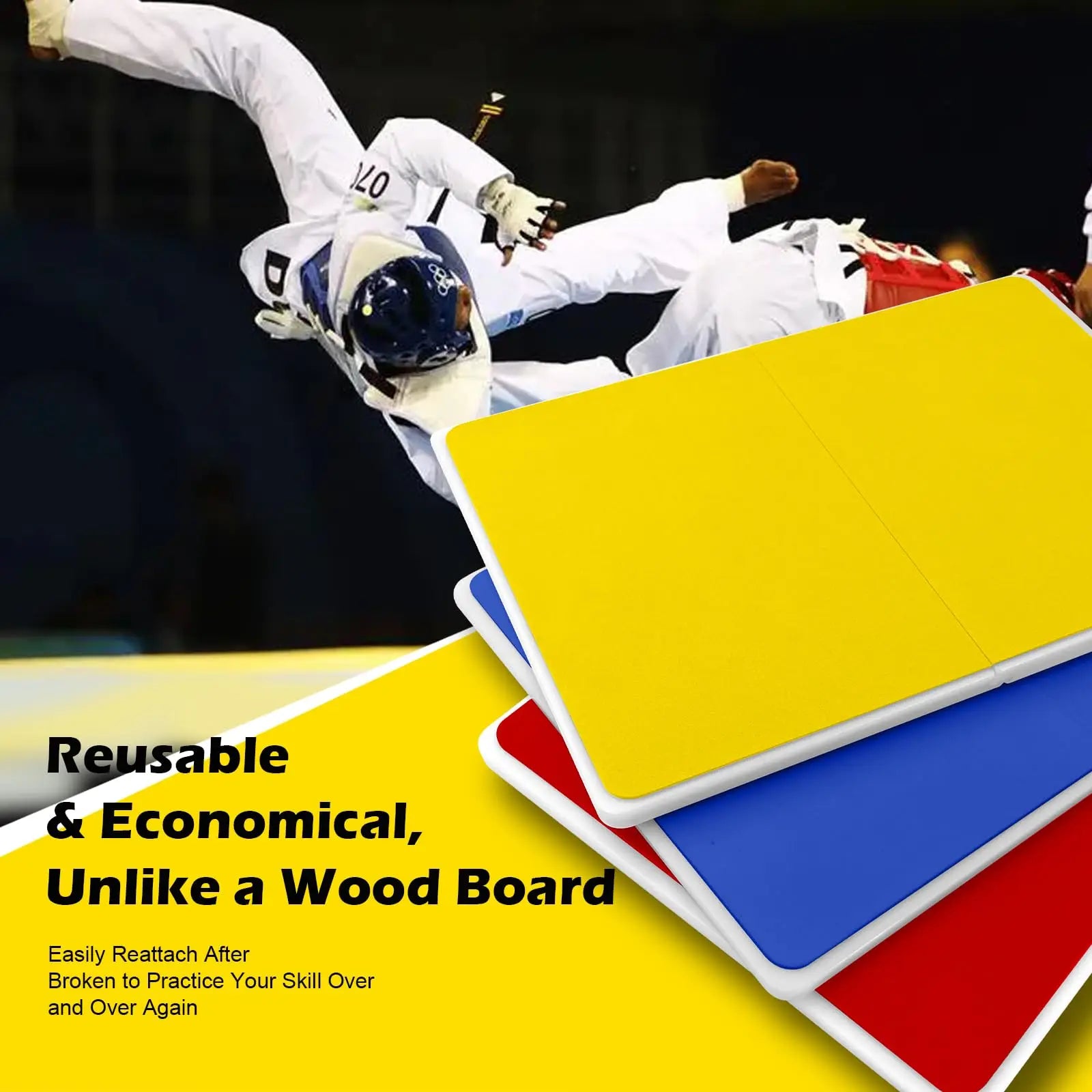Taekwondo Break Board High Strength Plastic Reusable Professional Board Karate Martial Arts Break Board Training Equipment