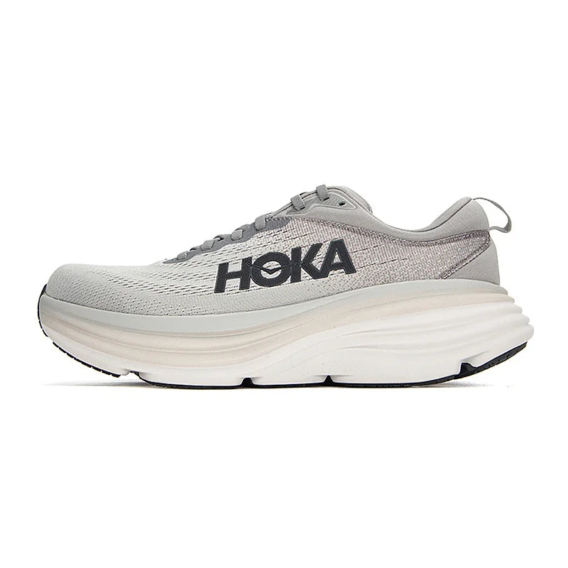 Hoka One One Sport Running Shoes Bondi 8 Breathable Road Runs Shoes Men Sport Shoes Lifestyle Outdoor Sneaker Women