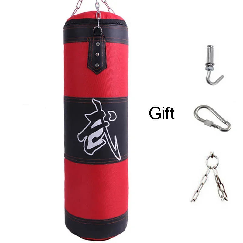 Heavy-Duty Hanging Boxing Sandbag Set – Ideal for Boxing, Kickboxing, and Karate Training – Includes Gloves & Wrist Guard 🥊