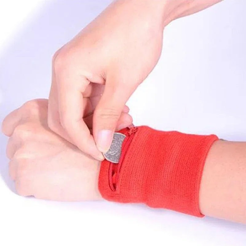 Unisex Zipper Wrist Wallet Pouch – Sports Arm Band Bag for MP3, Keys, Cards & More