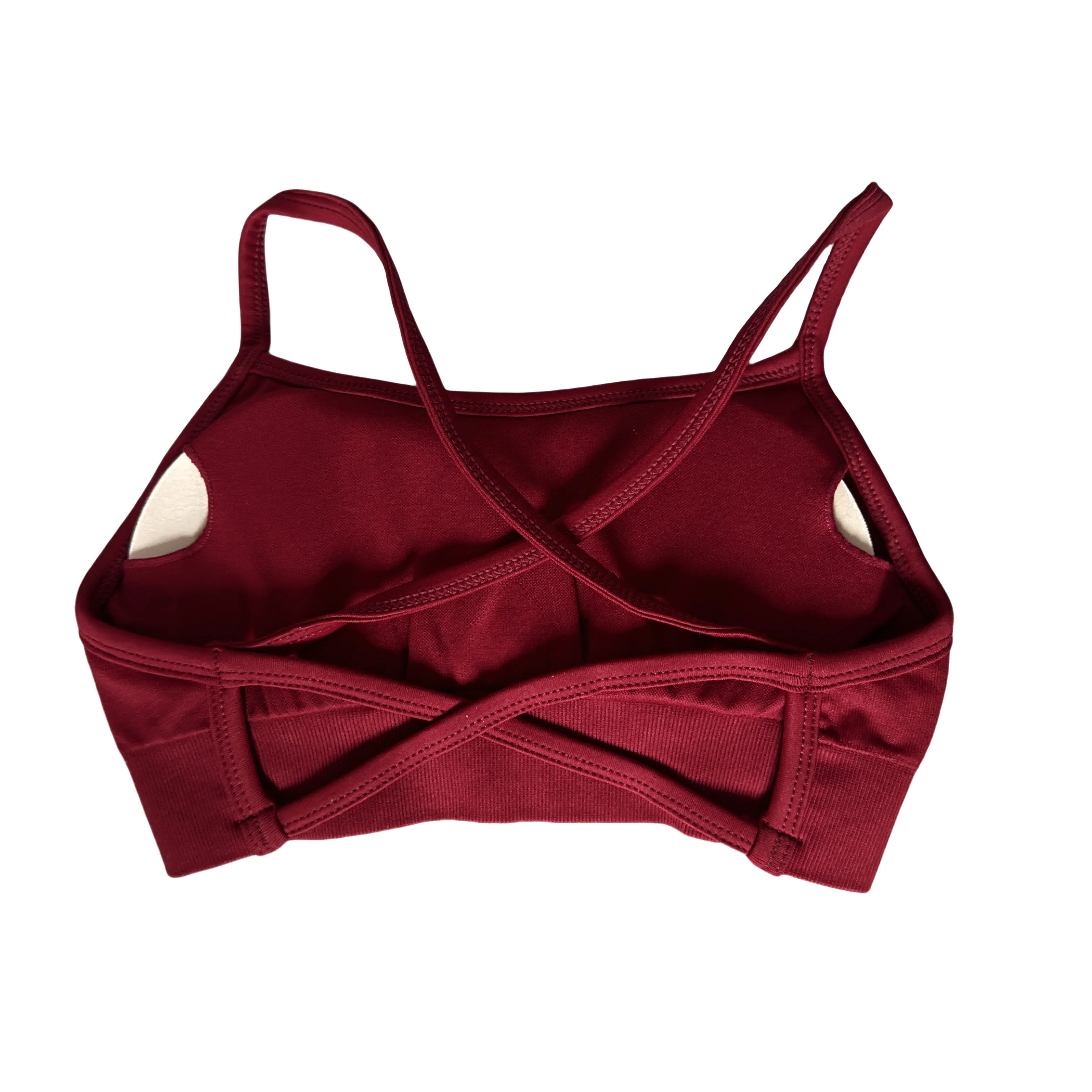 Dynamic Backless Sports Bra With Logo Women Seamless Yoga Top Bra Medium Support Padded Gym Crop Top Stretchy Fitness Sports Top