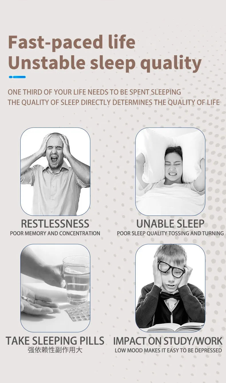 🌙  Pulse Sleep Aid Device – Micro-Current Therapy for Deep Sleep & Relaxation | Combat Anxiety & Insomnia | Portable Sleeper 💤