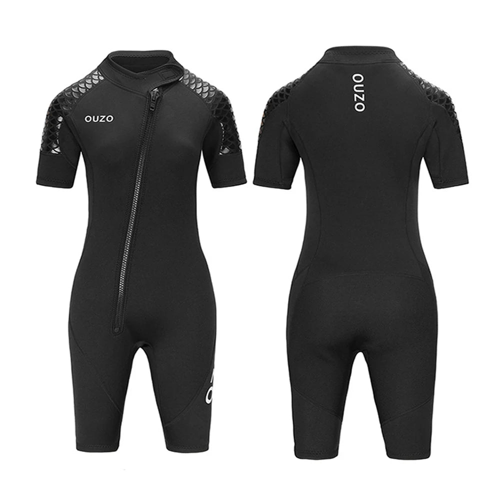 🌊 3MM Neoprene Short Sleeves Wetsuit for Men & Women | Couples Thick Scuba Diving Suit | Surfing & Snorkeling Swimwear