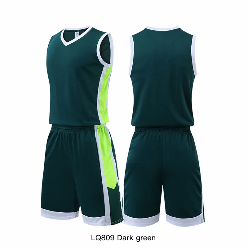 🏀 Customizable Basketball Jersey for Kids & Adults | Quick-Drying Training Uniforms & Tracksuits