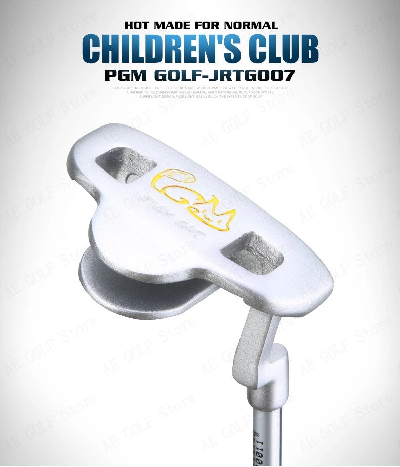 PGM Kids Golf Club Set (3-12 Years) | Complete Beginner's Kit with Wood, Iron, Putter & Bag