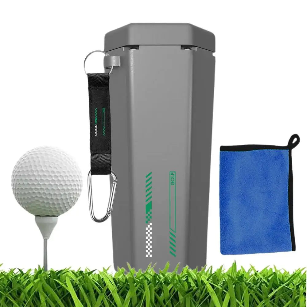 Portable Golf Ball Washer & Towel | Multipurpose Golf Ball & Club Cleaner | Essential Golf Accessory