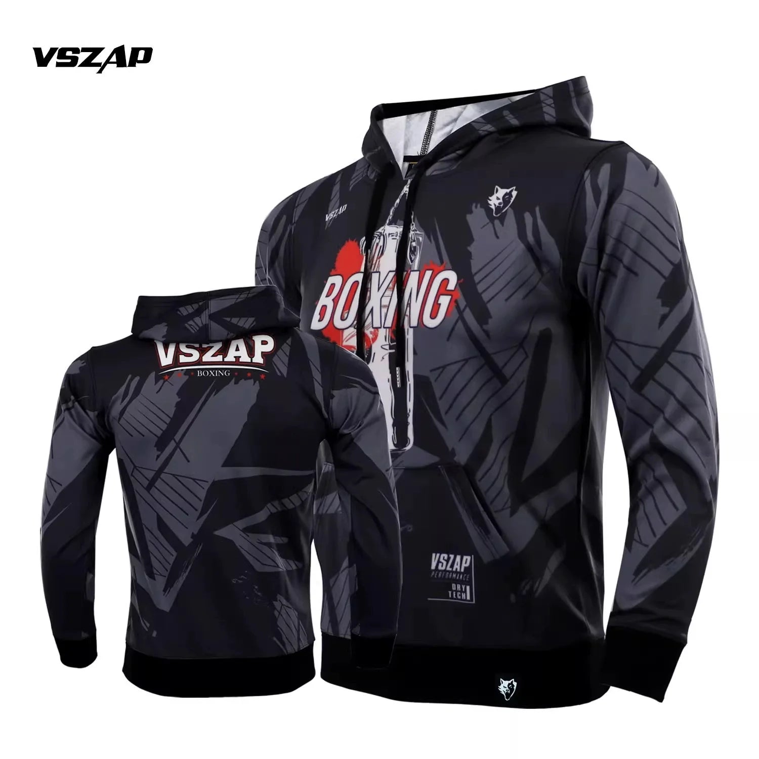 Autumn & Winter Training Jacket – Hooded Sweatshirt for MMA, Running & Jiu-Jitsu