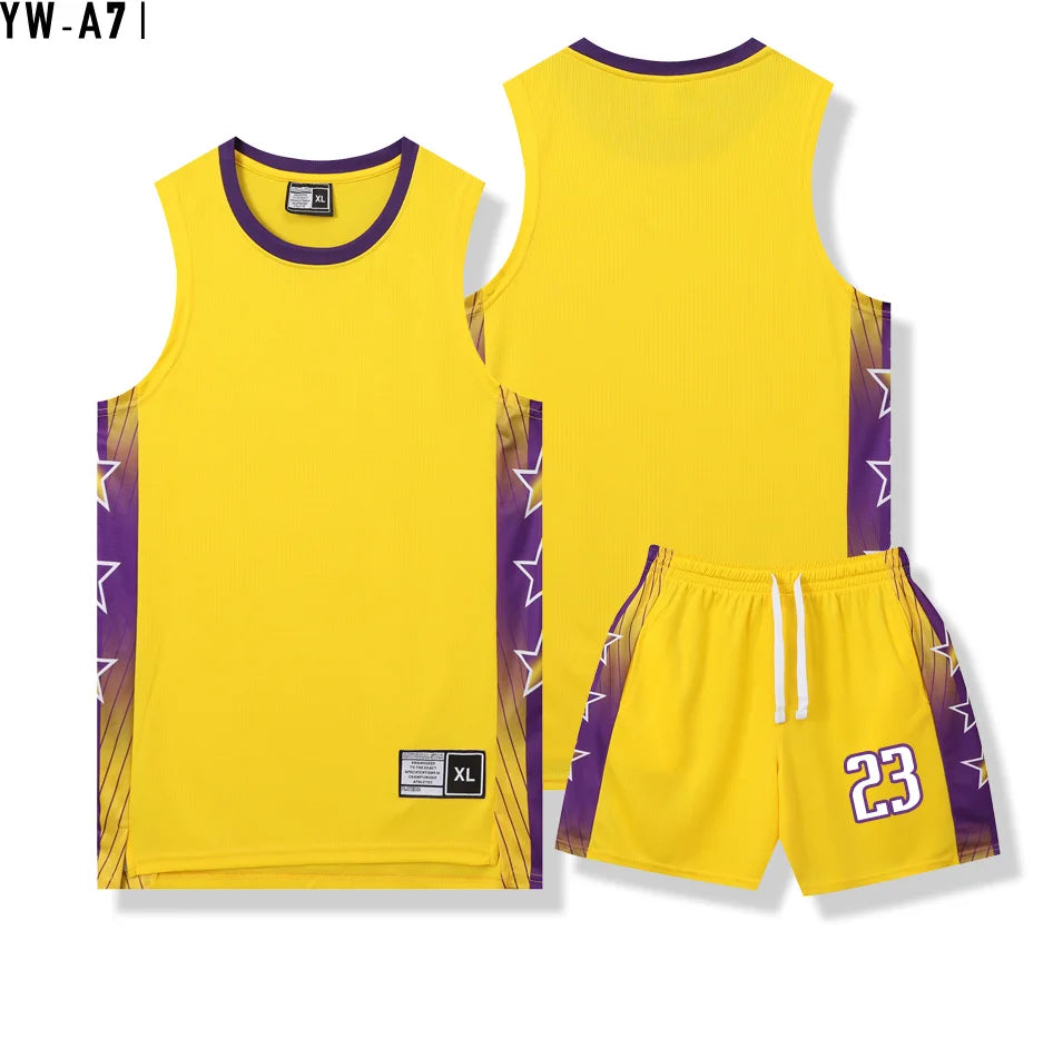 Customizable Quick-Dry Basketball Jersey for Kids & Adults – Perfect for Training and Play!