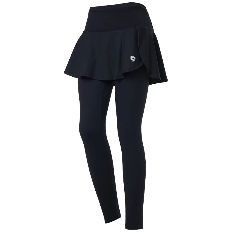 Women’s High Waist Tennis Skort with Sun Protection