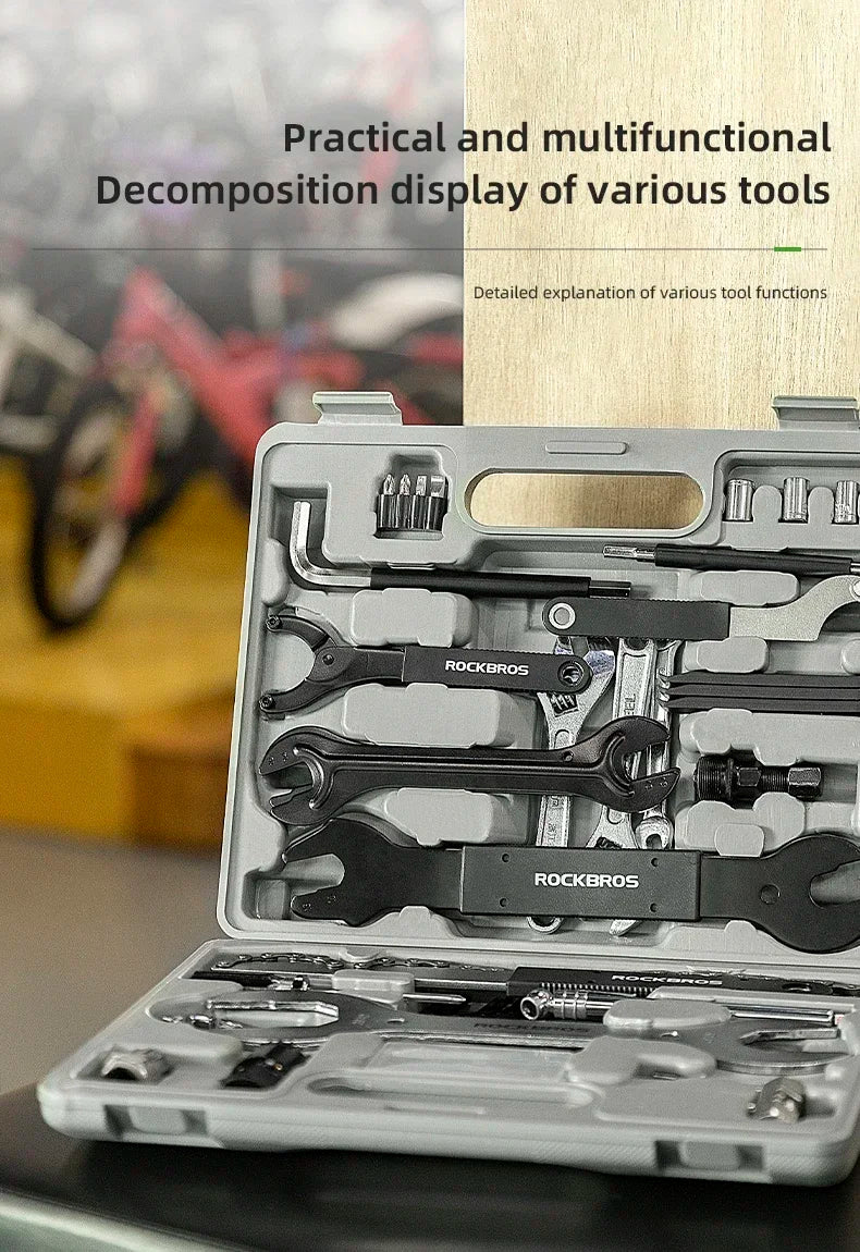 ROCKBROS Bicycle Tool Set: The Ultimate Cycling Repair Kit for Professionals