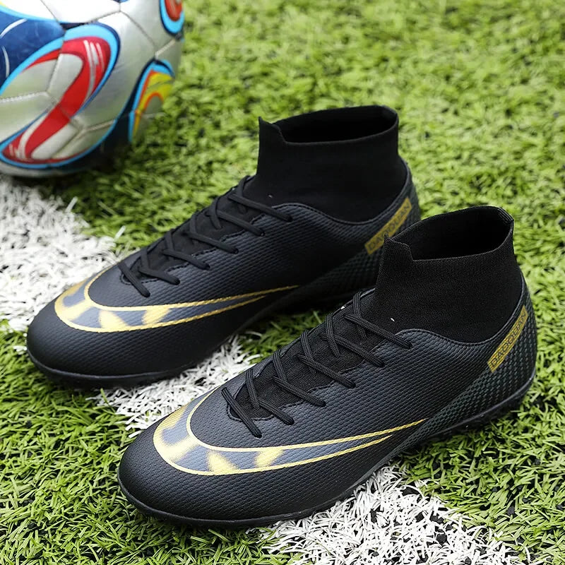 ⚽ Men's Quality Football Boots - Assassin Chuteira Campo TF/AG High Cut Soccer Shoes ⚽