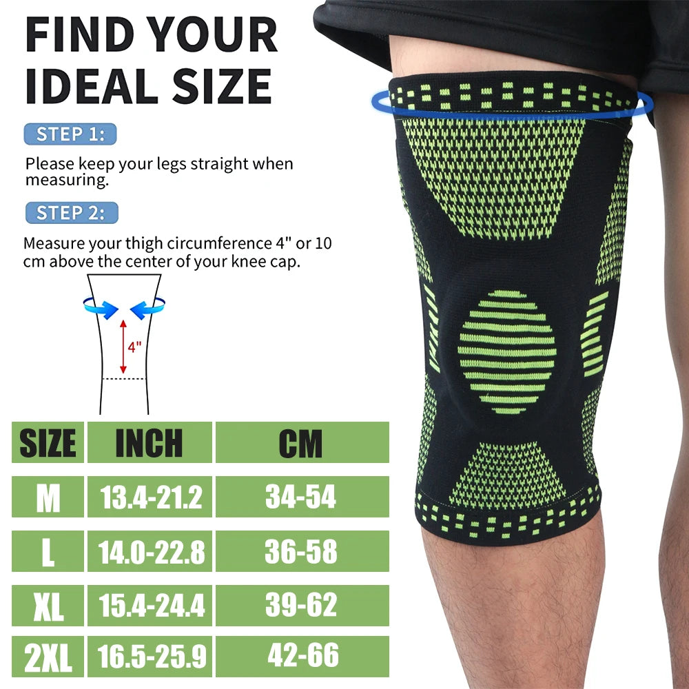 Knee Brace Compression Sleeve for Sports Support