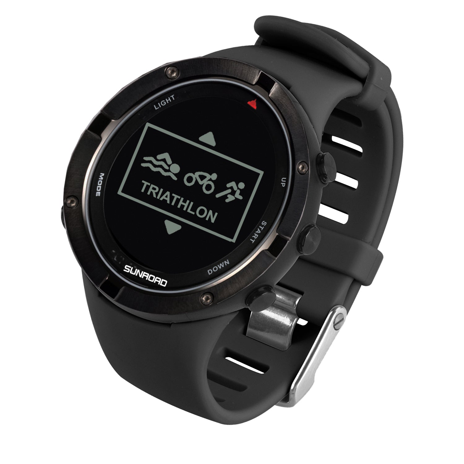 Sunroad GPS Sports Smart Watch - 100m Waterproof Fitness Tracker with Altimeter, Compass, Barometer for Cycling & Mountaineering