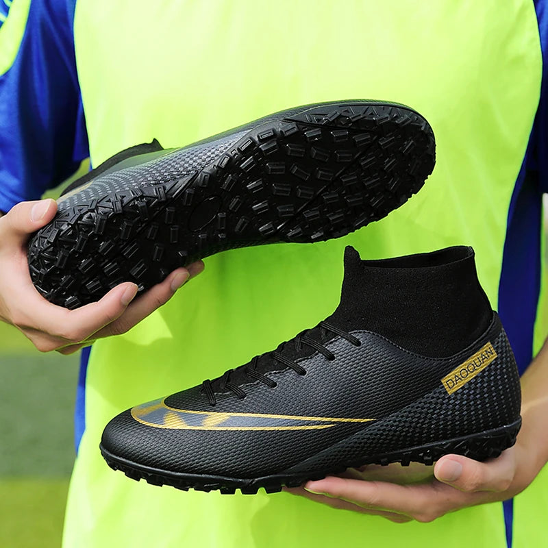 ⚽ Men's Quality Football Boots - Assassin Chuteira Campo TF/AG High Cut Soccer Shoes ⚽