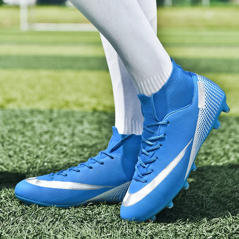 ⚽ Men's Quality Football Boots - Assassin Chuteira Campo TF/AG High Cut Soccer Shoes ⚽