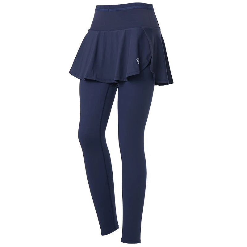 Women’s High Waist Tennis Skort with Sun Protection