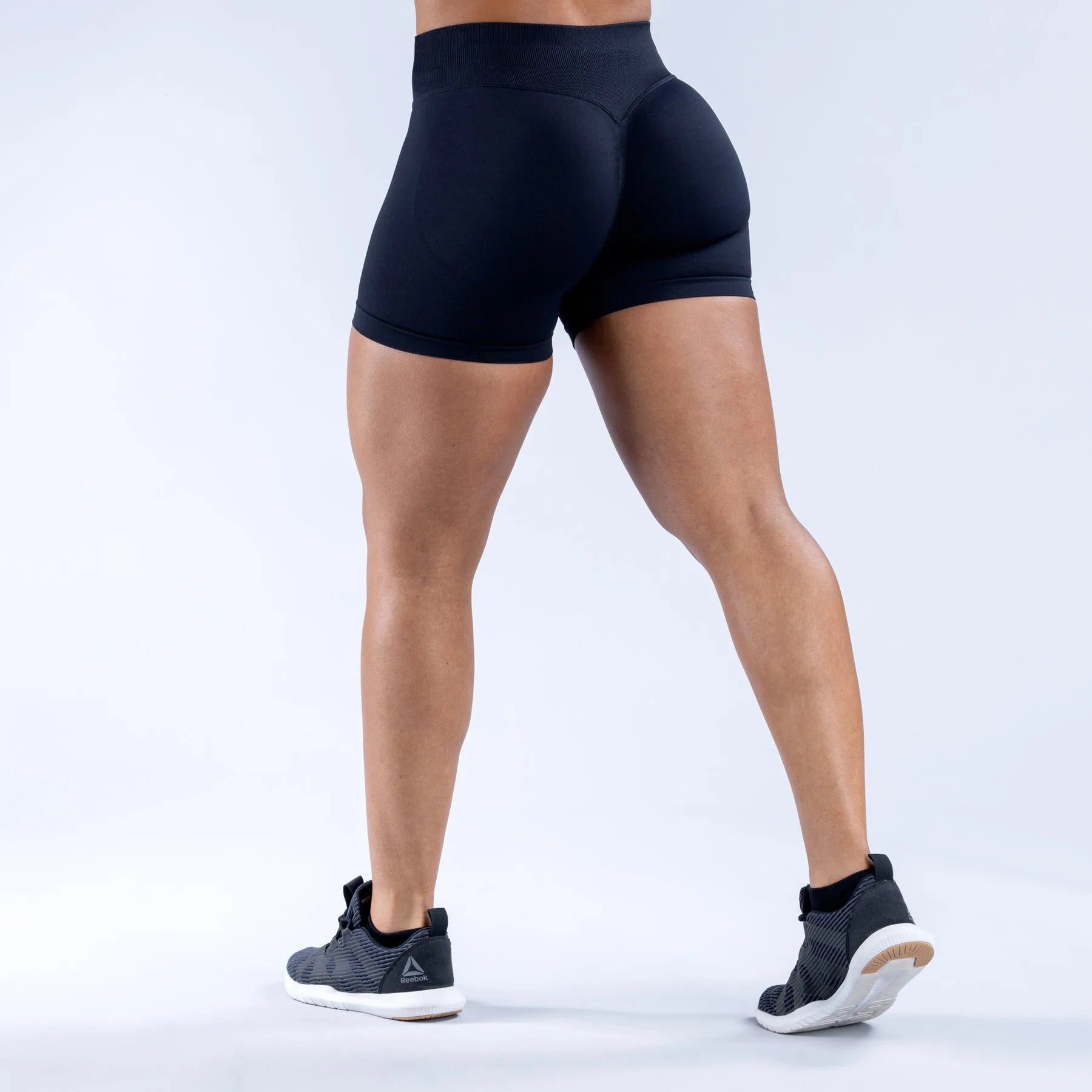 💪 Women's Gym Shorts | Ribbed Biker Shorts | Seamless Scrunch Butt Workout & Yoga Leggings