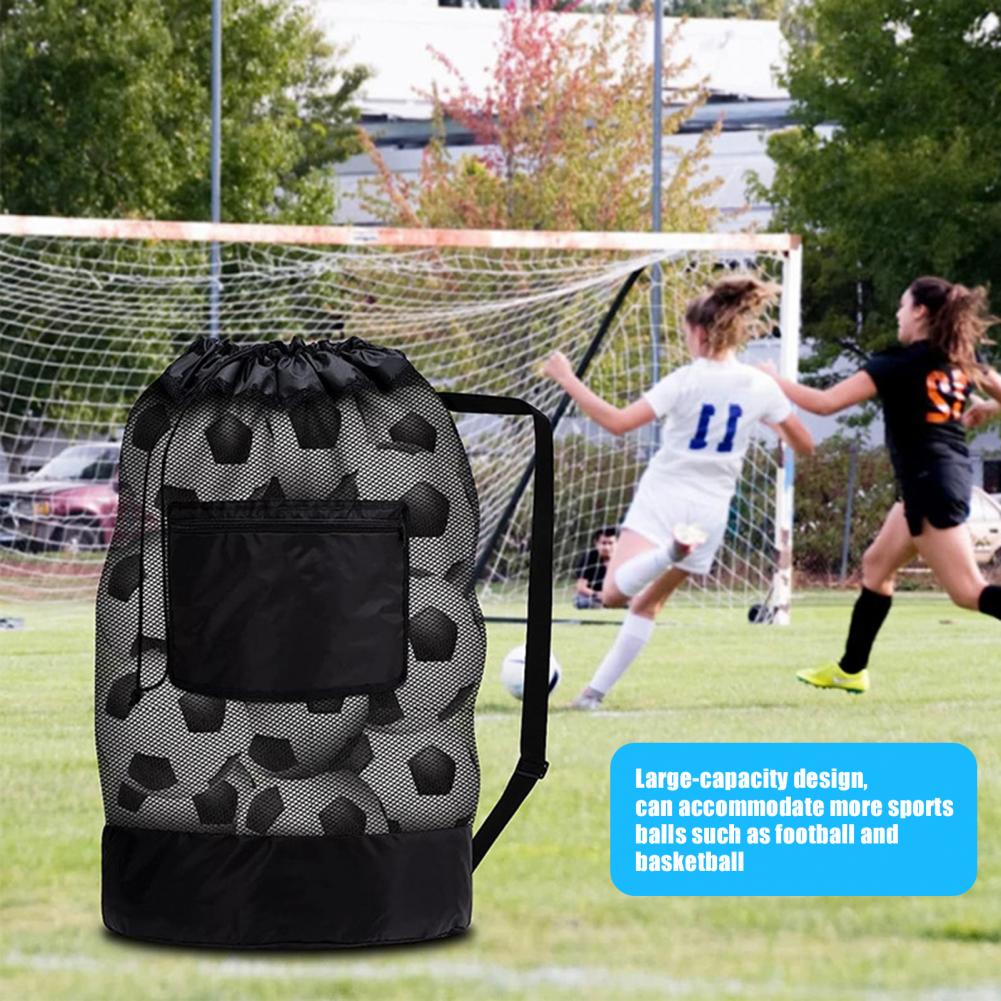 🏀 Drawstring Sports Ball Bag – Mesh Backpack for Football, Basketball, Soccer, Volleyball & Swimming Gear | Durable Ball Storage 🌟