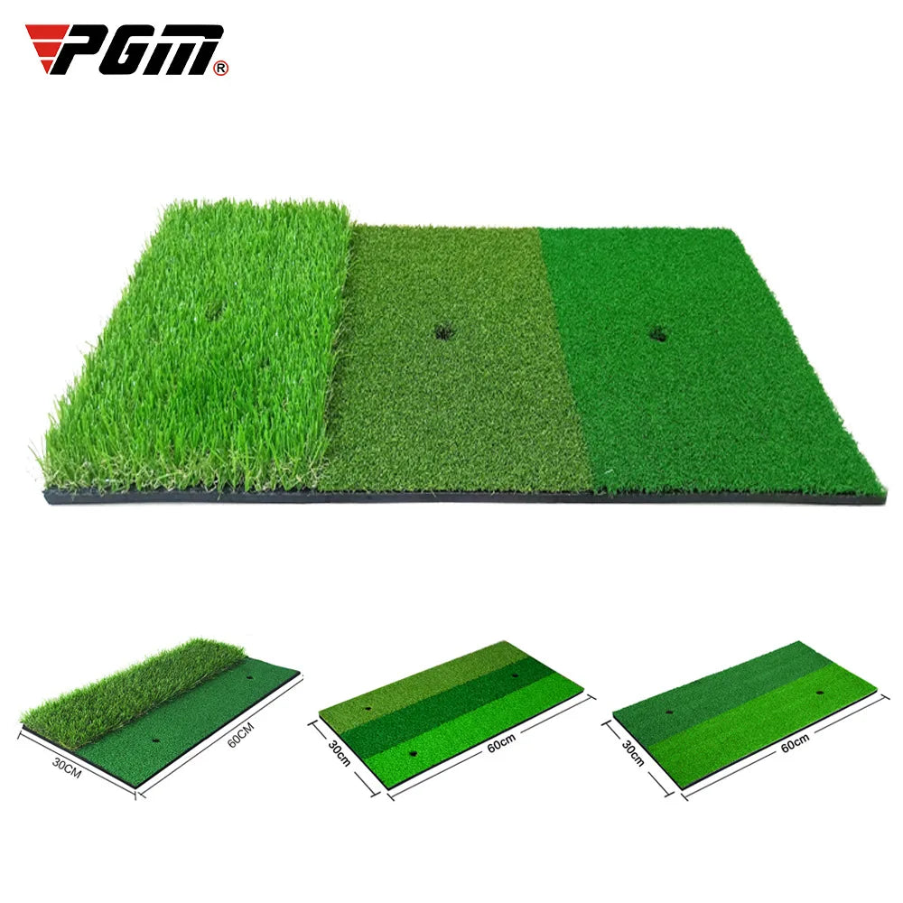 PGM Golf Hitting Mat | Durable PP Grass Pad for Indoor & Outdoor Practice | Golf Training Aids