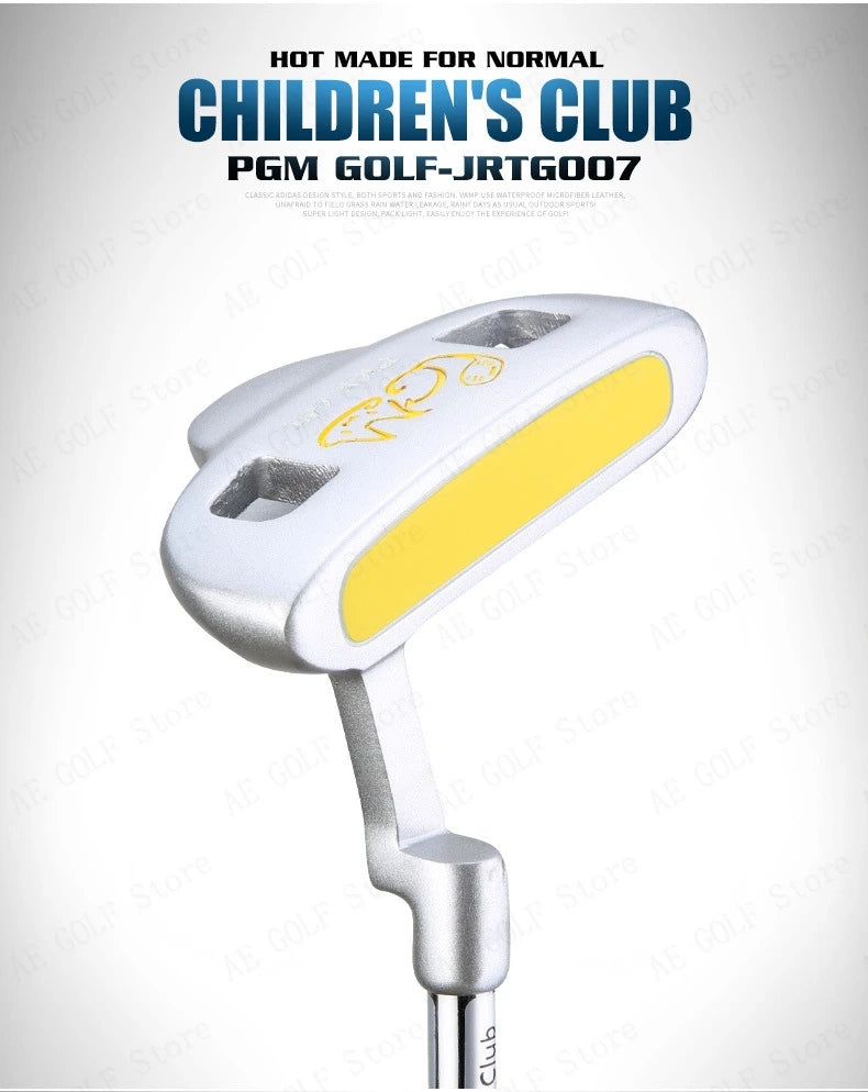 PGM Kids Golf Club Set (3-12 Years) | Complete Beginner's Kit with Wood, Iron, Putter & Bag