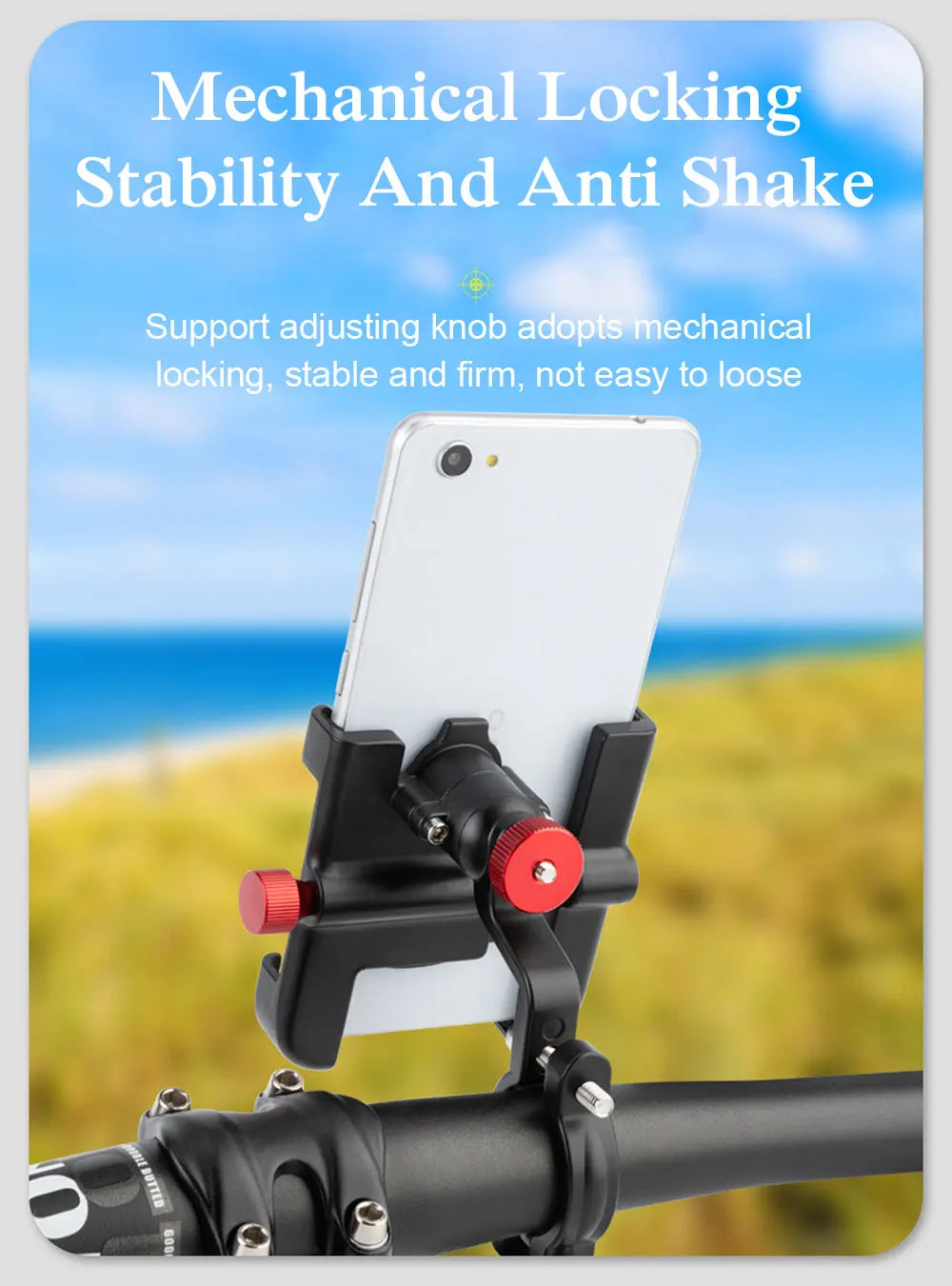 🚴‍♂️ NEWBOLER MTB Phone Mount Stand – 360° Rotatable Aluminum Adjustable Bike Holder | Non-Slip Cycling Bracket 📱