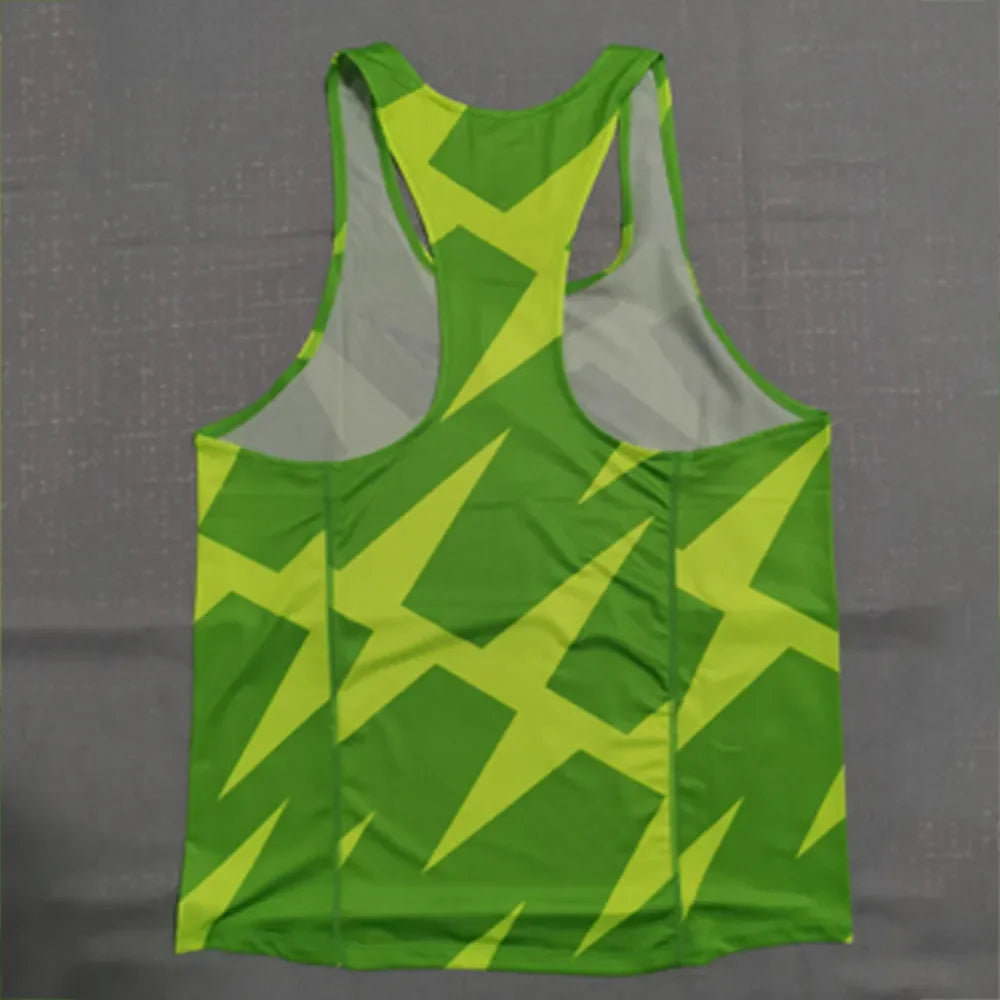 Men's Athletic Running Tank Top Ultra Lightweight Marathon Singlet Y-Back Shirts Dry Fit Workout Sleeveless T-Shirt Tank Tops