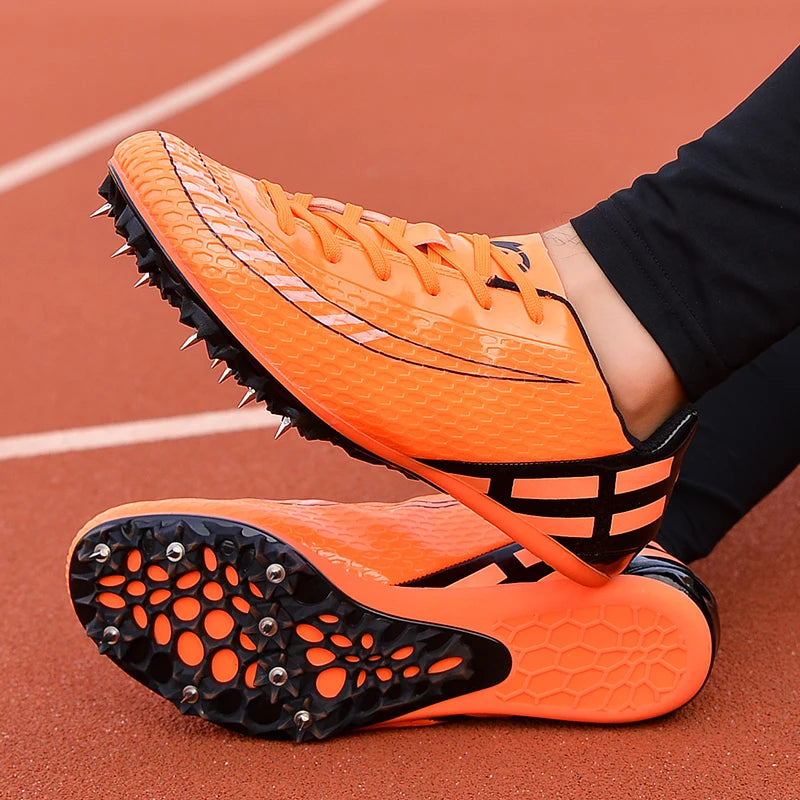 New Men’s Track & Field Shoes - Lightweight Waterproof Spikes for Running, Training, and Long Jump