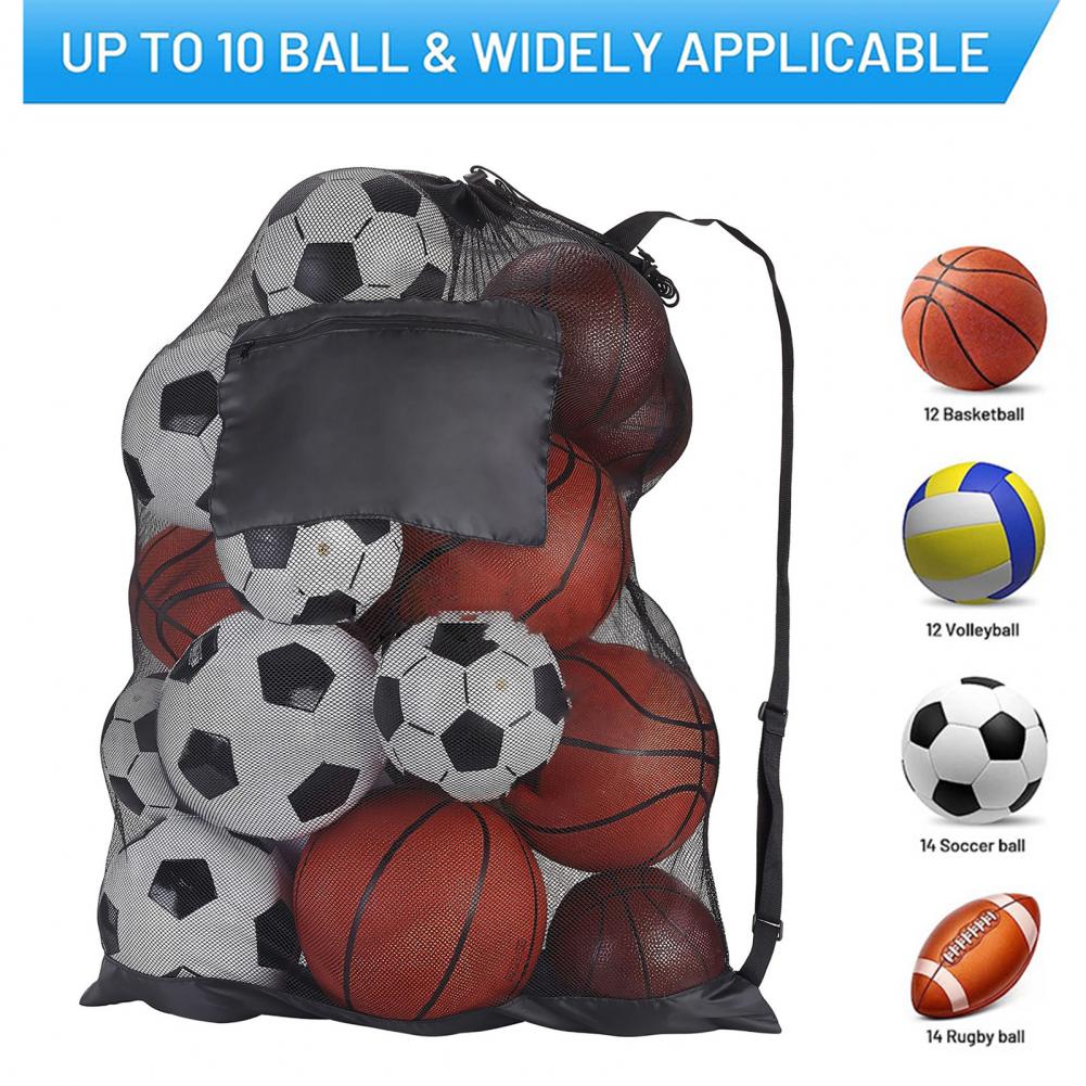 🏀 Drawstring Sports Ball Bag – Mesh Backpack for Football, Basketball, Soccer, Volleyball & Swimming Gear | Durable Ball Storage 🌟