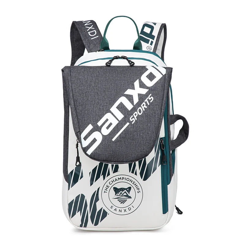 Foldable Tennis Badminton Backpack with Shoe Pocket
