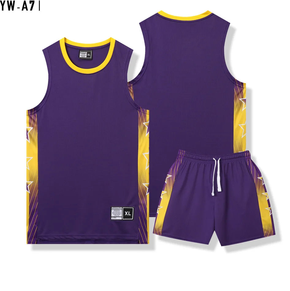 Customizable Quick-Dry Basketball Jersey for Kids & Adults – Perfect for Training and Play!