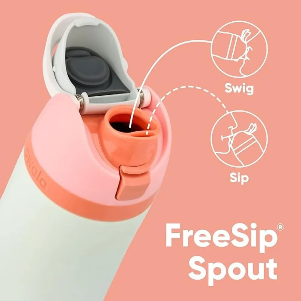 Portable Stainless Steel Thermos Sports Kettle with Pop-up Cover & Handle - 24oz, 32oz, 40oz