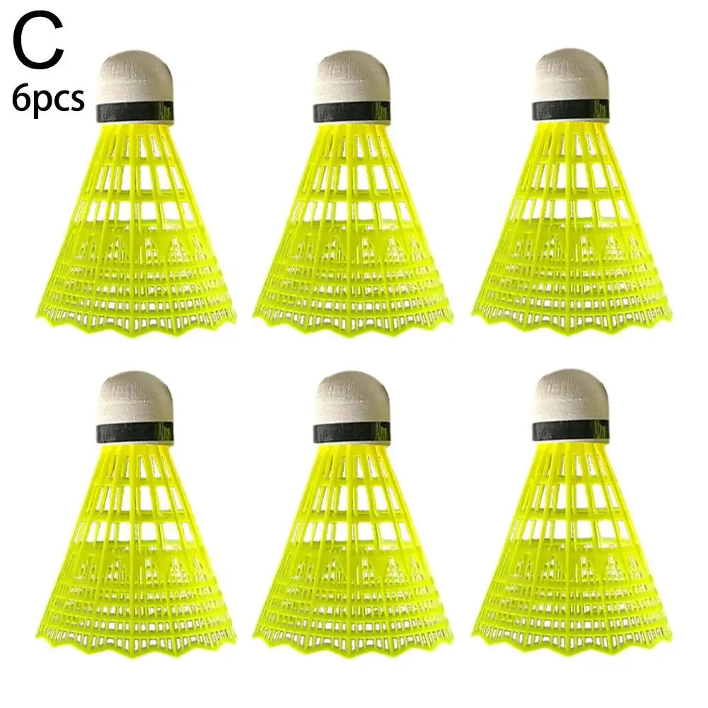 Nylon Badminton Shuttlecocks 3/6 Pack with Goose Feather
