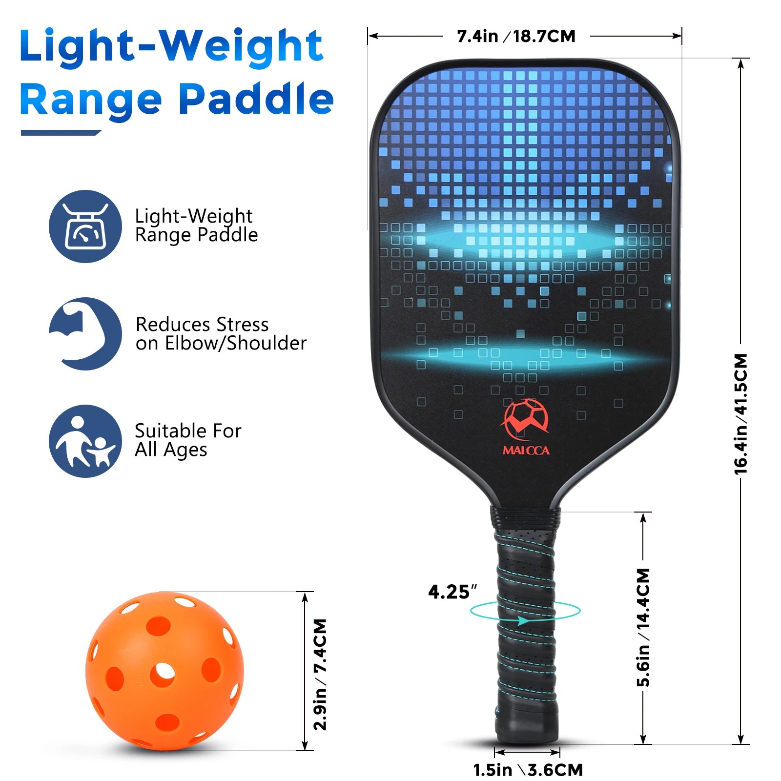 🏓 Pickleball Paddle Set – Honeycomb Core Rackets with Balls & Carrying Bag 🎾