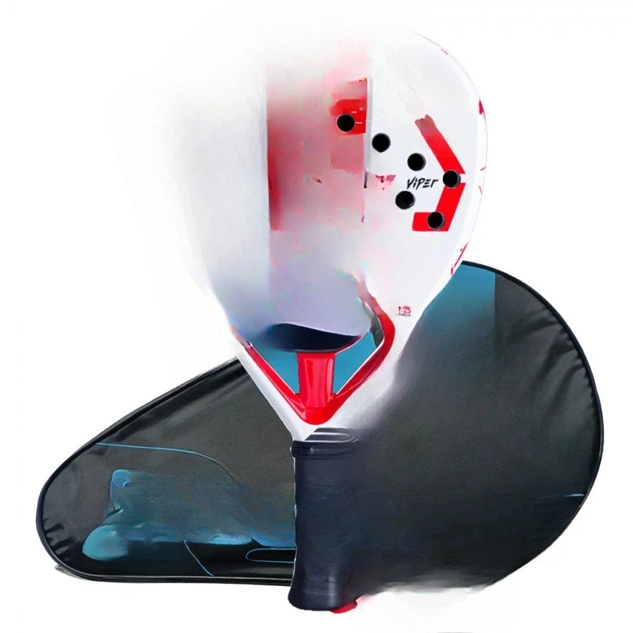 Carbon Fiber Beach Tennis Racket with Bag 38mm